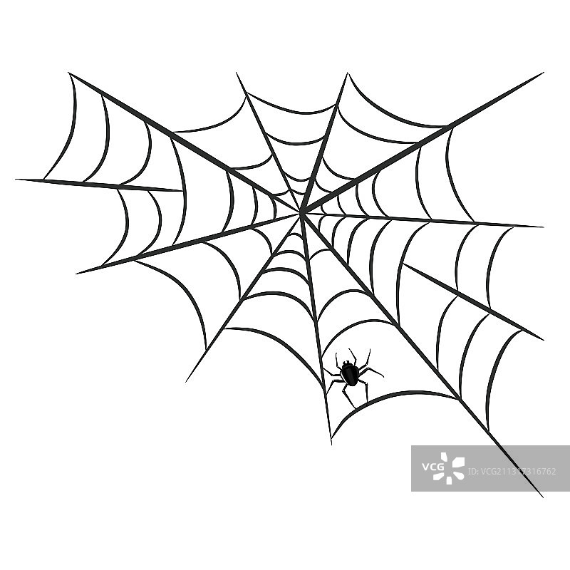 万圣节贺卡上的蜘蛛网蜘蛛图片素材