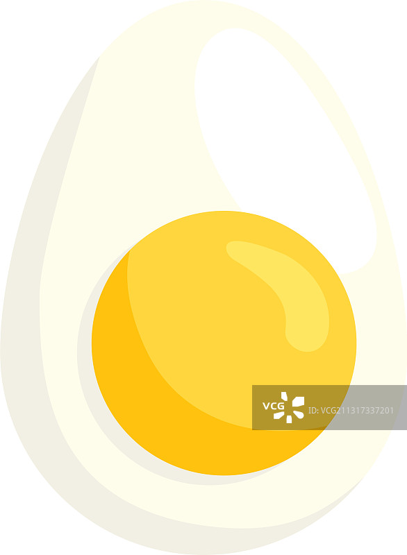 白底半熟鸡蛋图片素材
