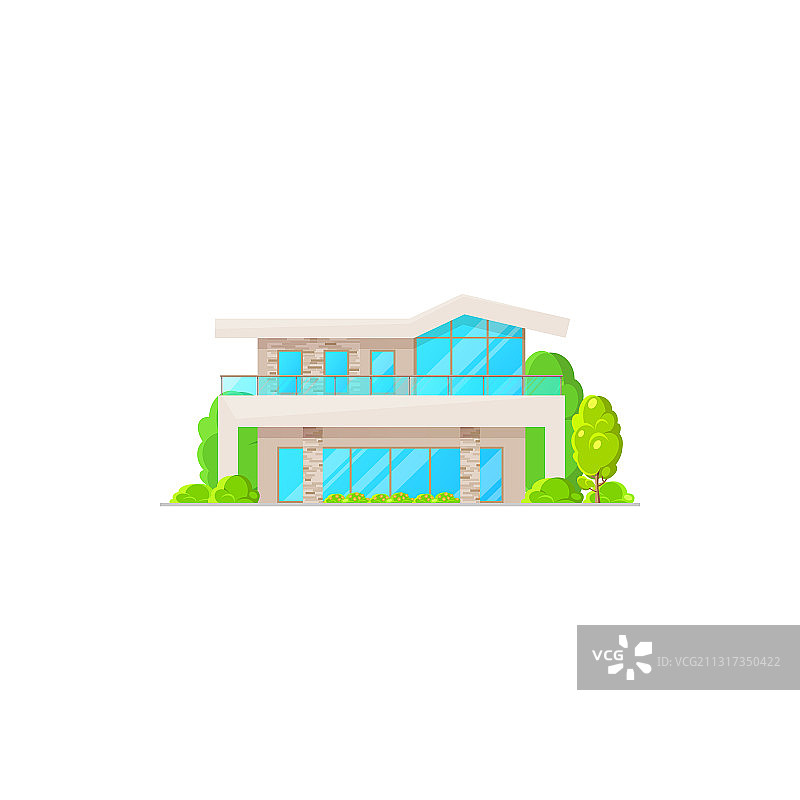 独立城乡别墅建筑图片素材