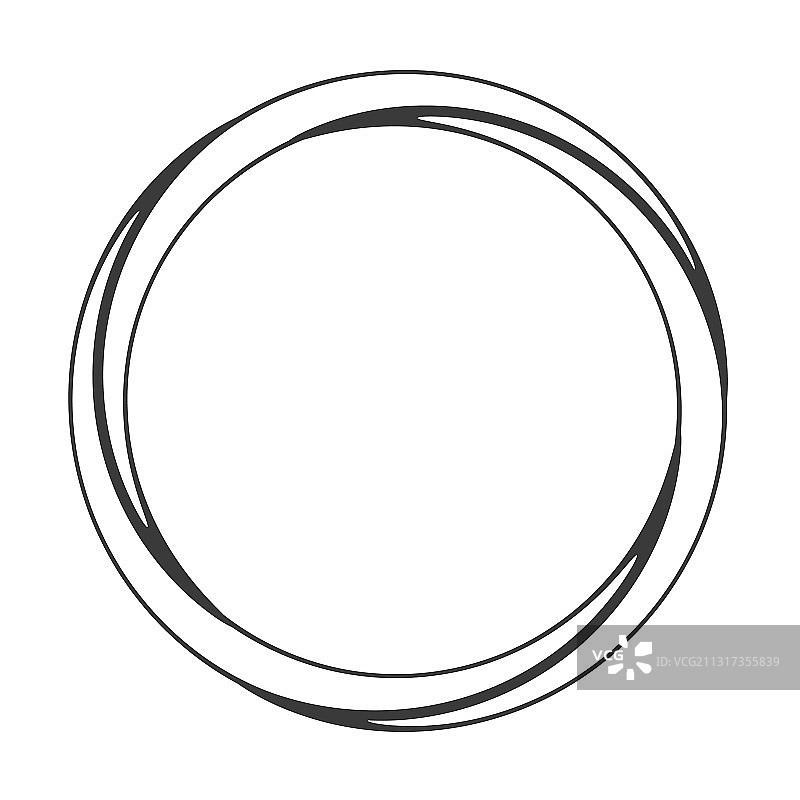 圆形绳框图片素材