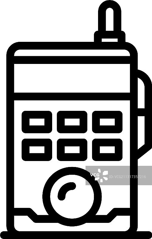 对讲机图标轮廓样式图片素材