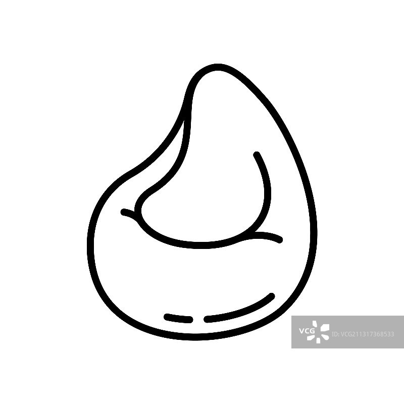 懒人沙发线性图标图片素材