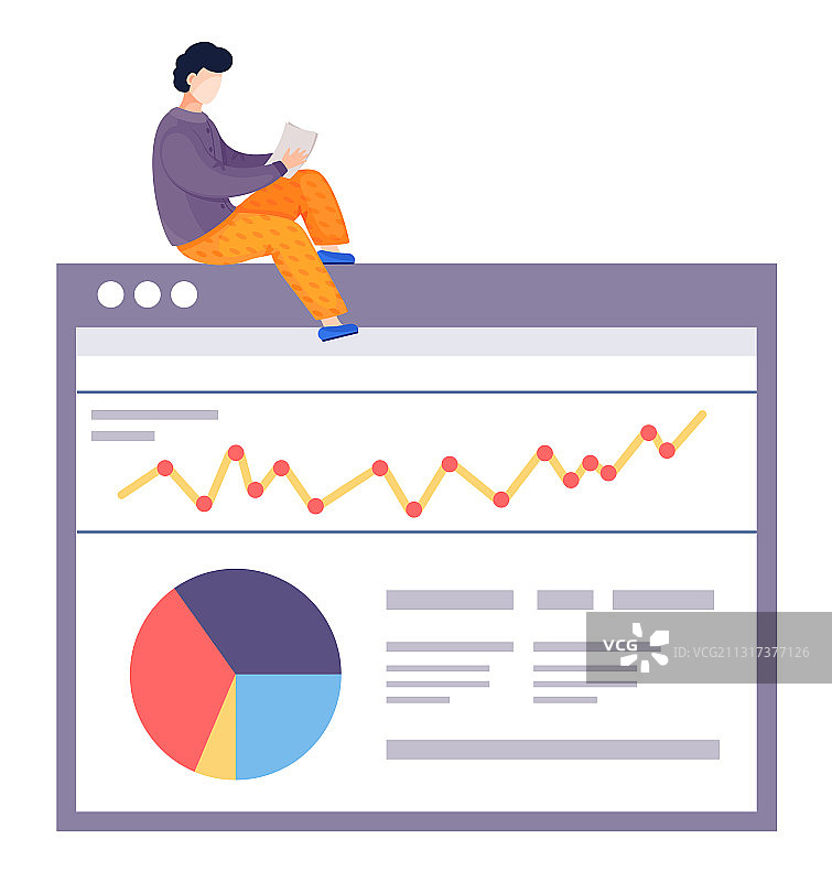 男人准备提交进度报告图片素材