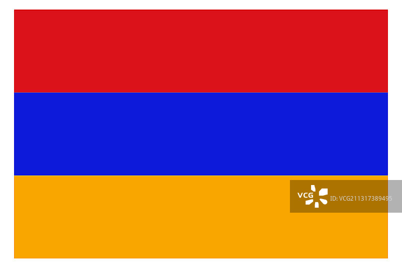 逼真的亚美尼亚国旗模板背景图片素材