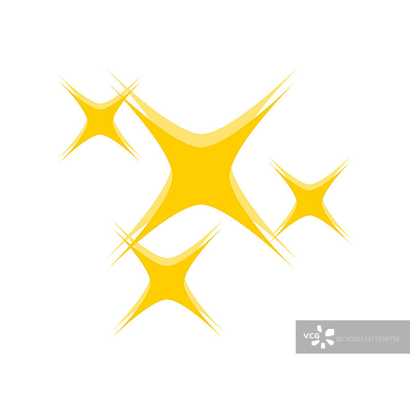 闪烁的节日或假日星星粒子图片素材