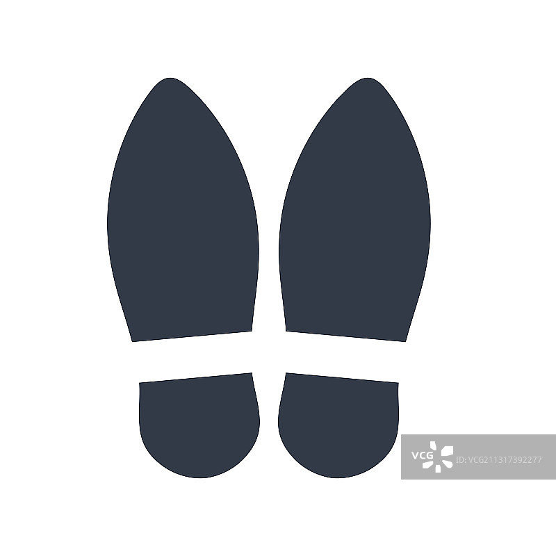 行走中的脚印和人类鞋子的步骤图片素材