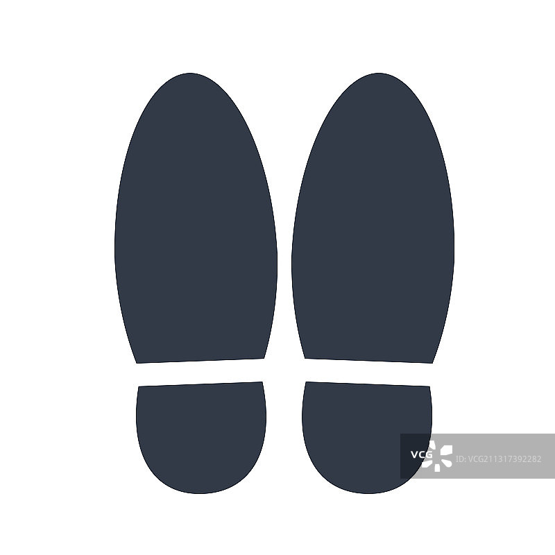 行走中的脚印和人类鞋子的步骤图片素材