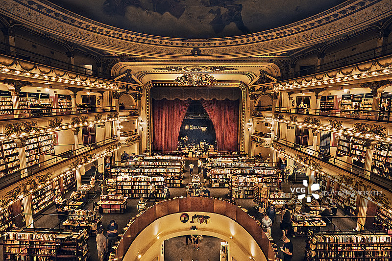 布宜诺斯诺斯艾斯文化地标 —— 雅典人书店图片素材