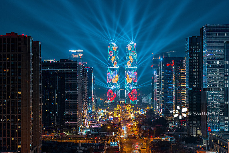 交子故乡，成都金融城图片素材