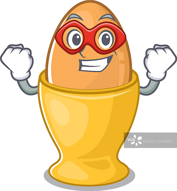 卡通蛋杯超级英雄概念设计图片素材