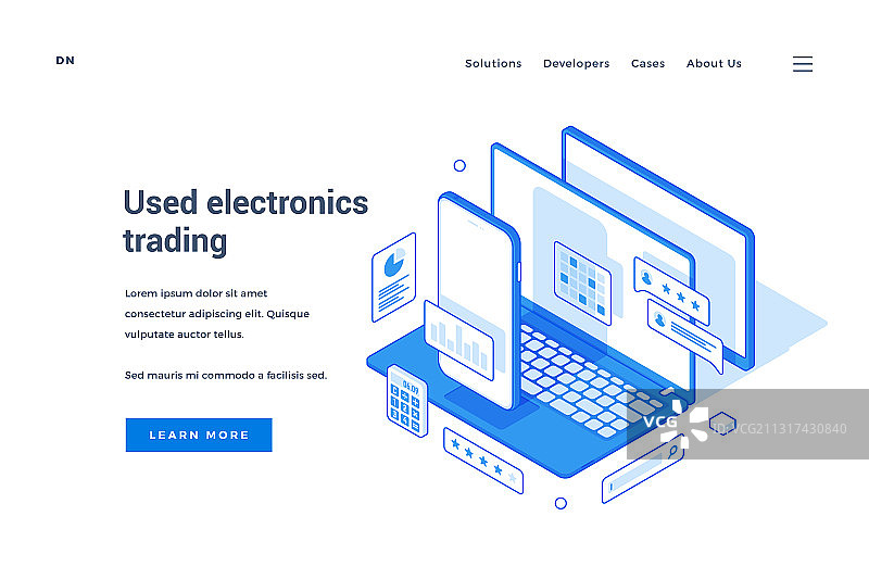 二手电子产品交易市场banner图片素材