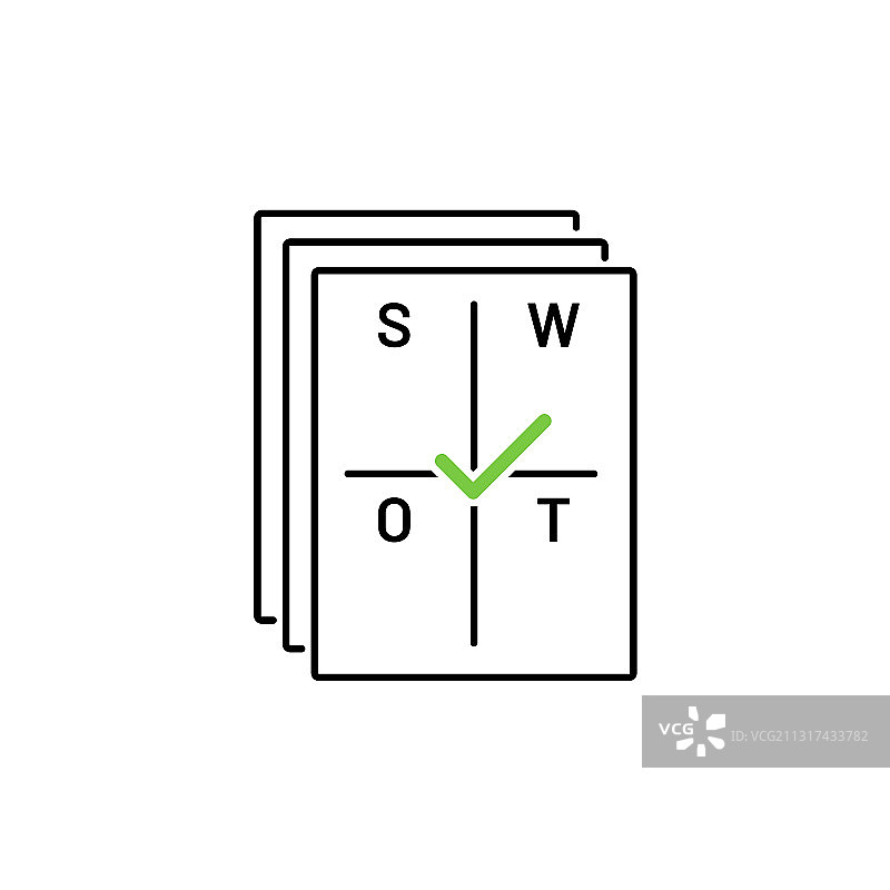 SWOT分析业务增长图标图片素材