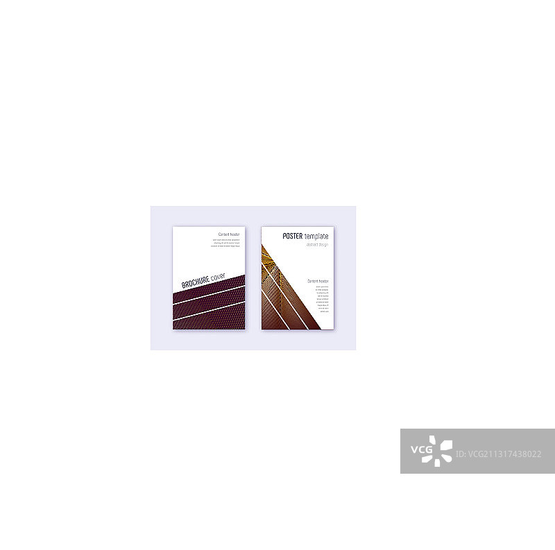 金色抽象几何封面设计模板图片素材