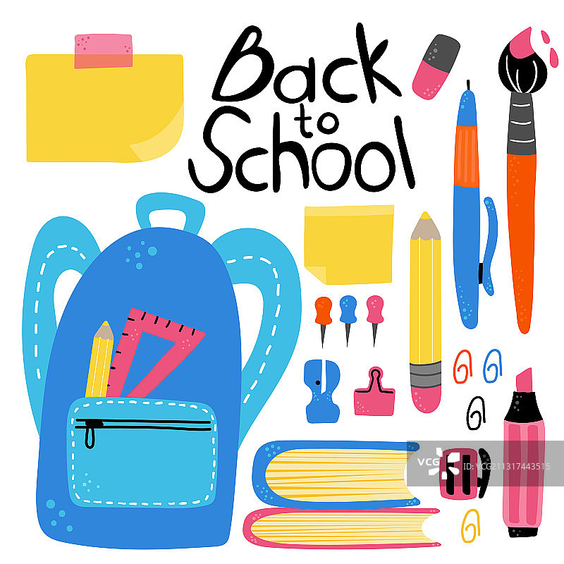 学习用品套装教育工作区图片素材