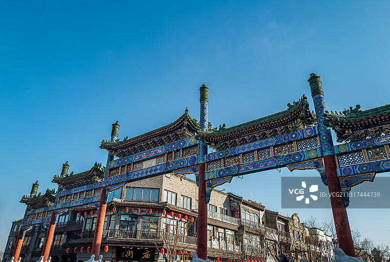 前门大街正阳桥牌楼图片素材