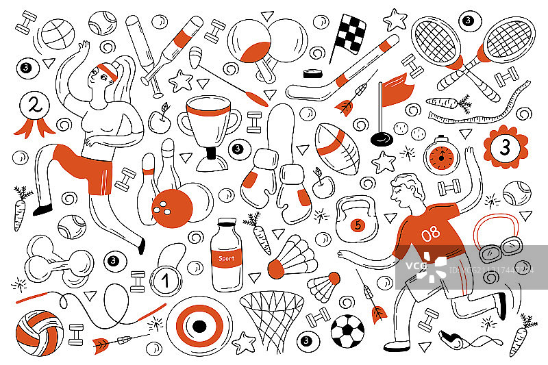 运动涂鸦合集图片素材