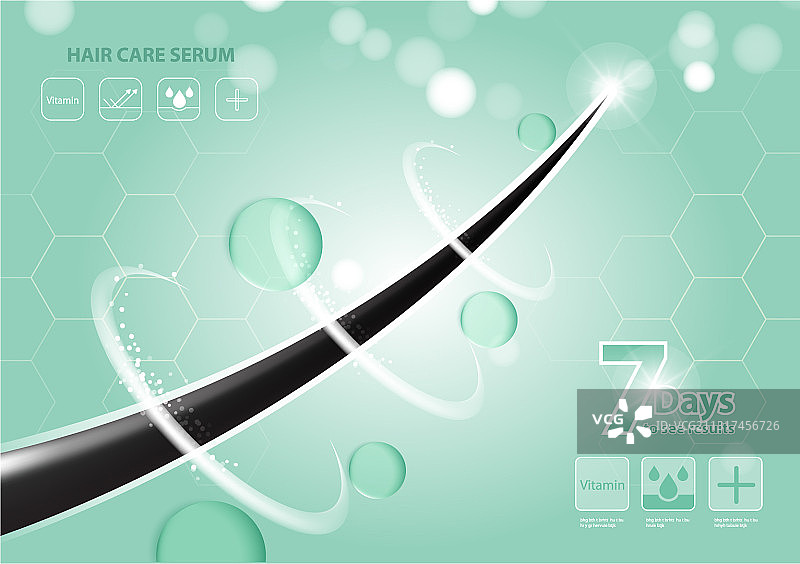 护发精华液毛囊诊断皮肤解剖图片素材