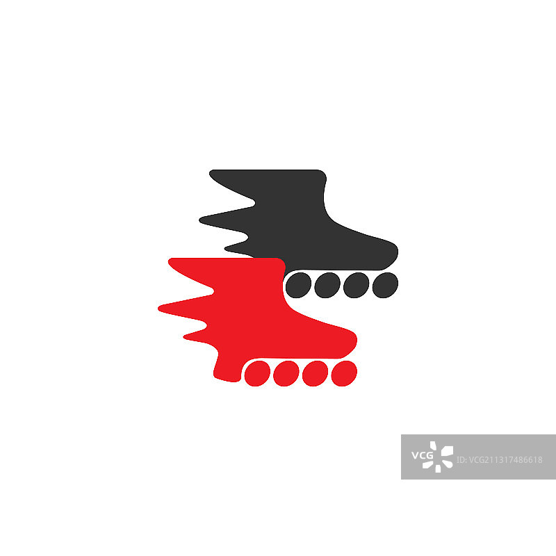 快速运动溜冰鞋符号标志图片素材