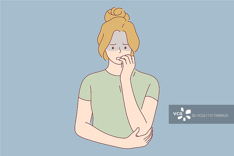 面部表情：问题、精神压力图片素材