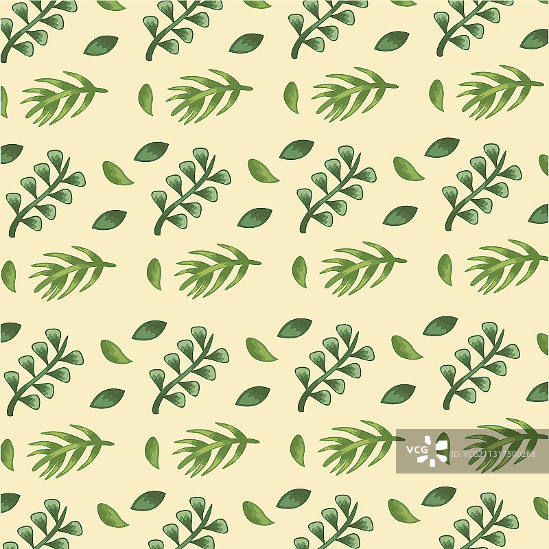 带有树叶图案背景的树枝细节图片素材