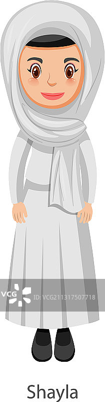 戴着伊斯兰传统面纱的女人图片素材