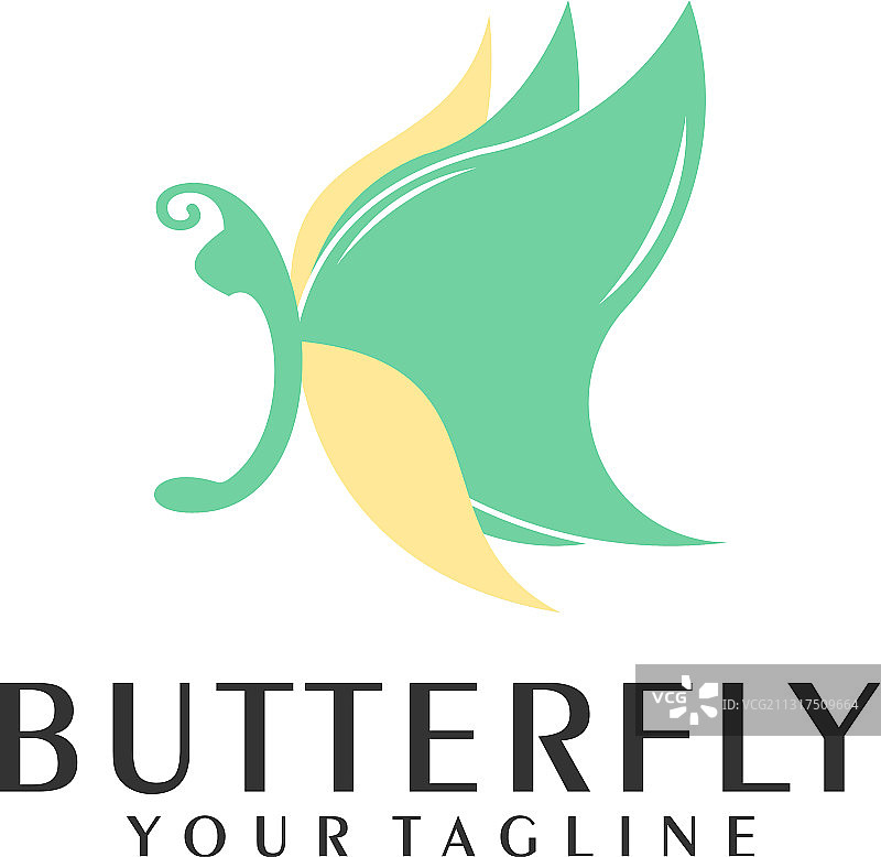 蝴蝶标志图片素材