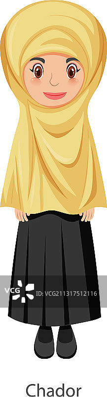 戴伊斯兰传统面纱的女人图片素材