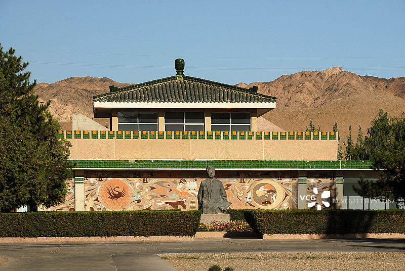 中国甘肃酒泉敦煌莫高窟，敦煌研究院 兰州图片素材