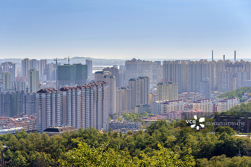 中国辽宁丹东城市风光图片素材