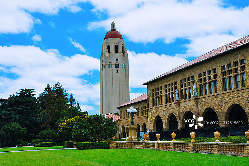 斯坦福大学一隅图片素材