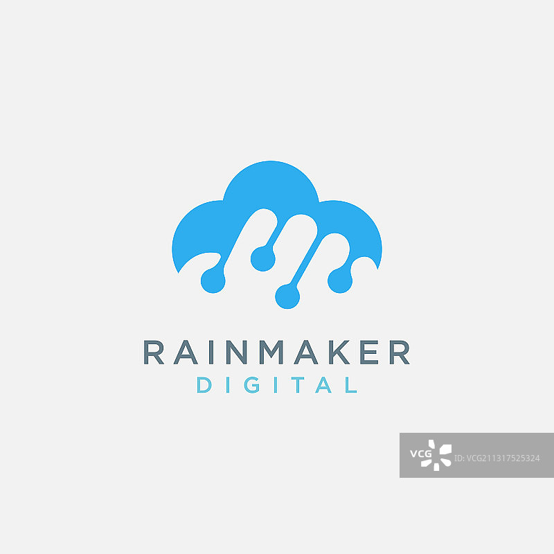 雨云链接数字Logo图标模板图片素材