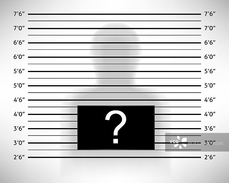 警察指认或匿名大头照模板图片素材