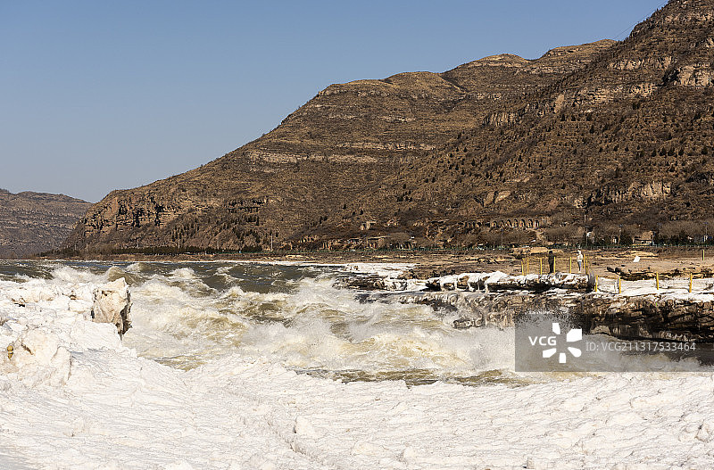 冬日壶口瀑布图片素材
