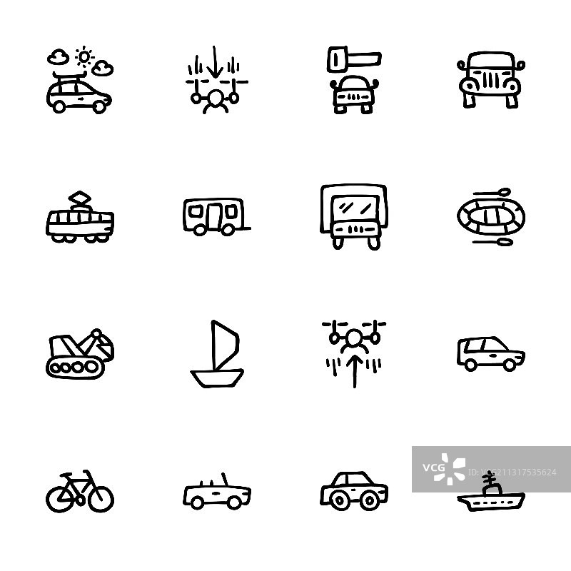 手绘图标图片素材