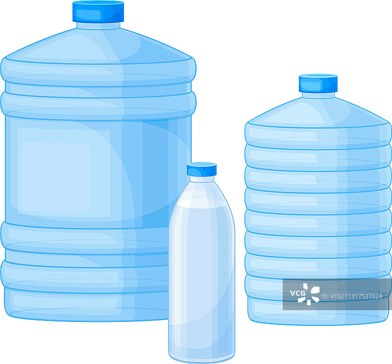 倒入塑料瓶中的饮用水图片素材