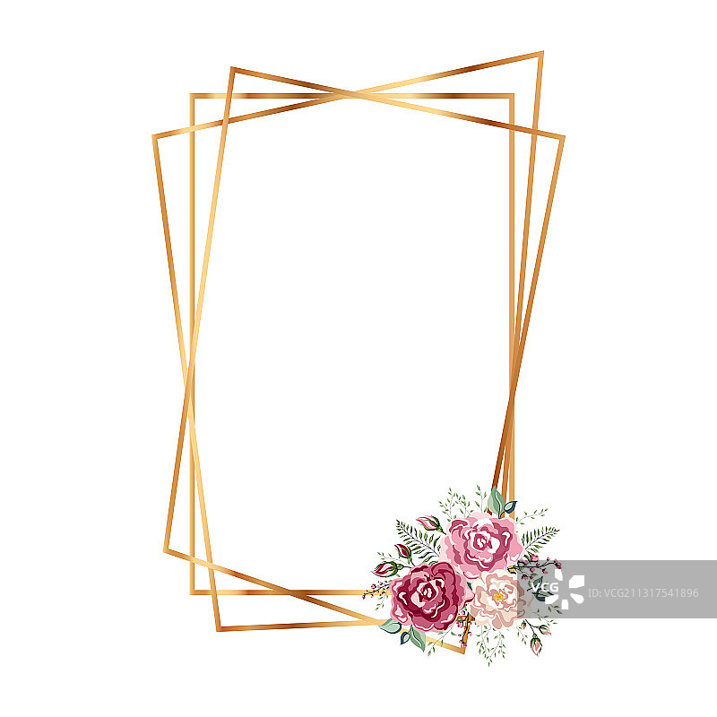 花卉几何多面体图片素材