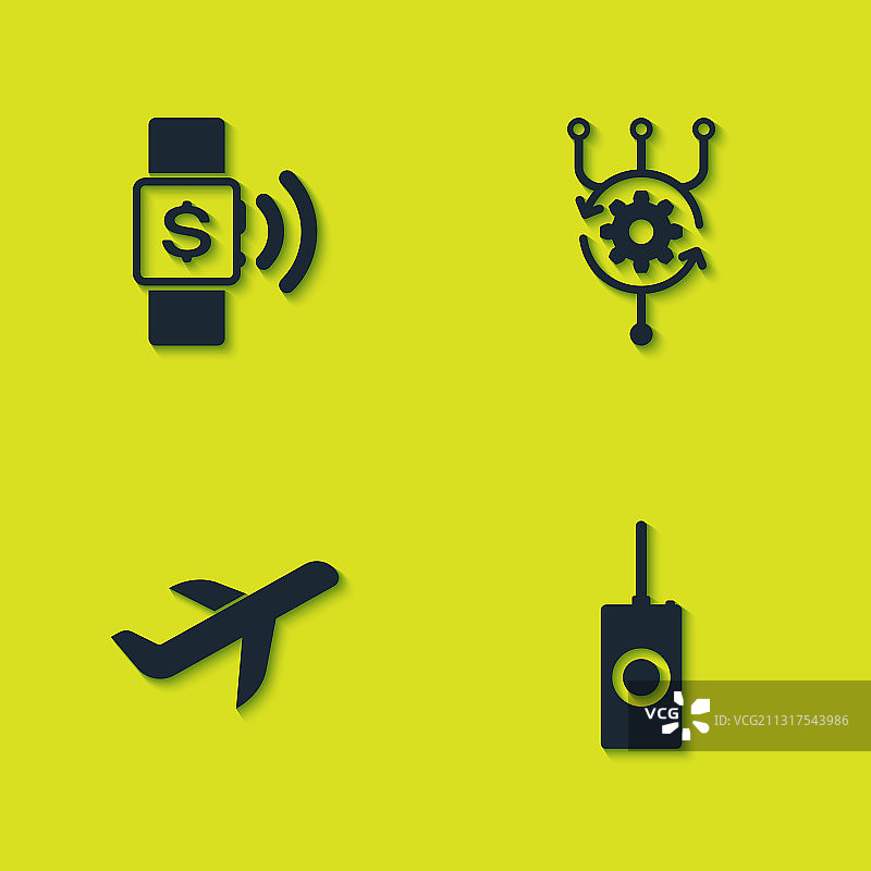 非接触支付遥控飞机图片素材