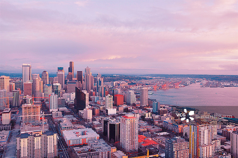 西雅图的黄昏图片素材