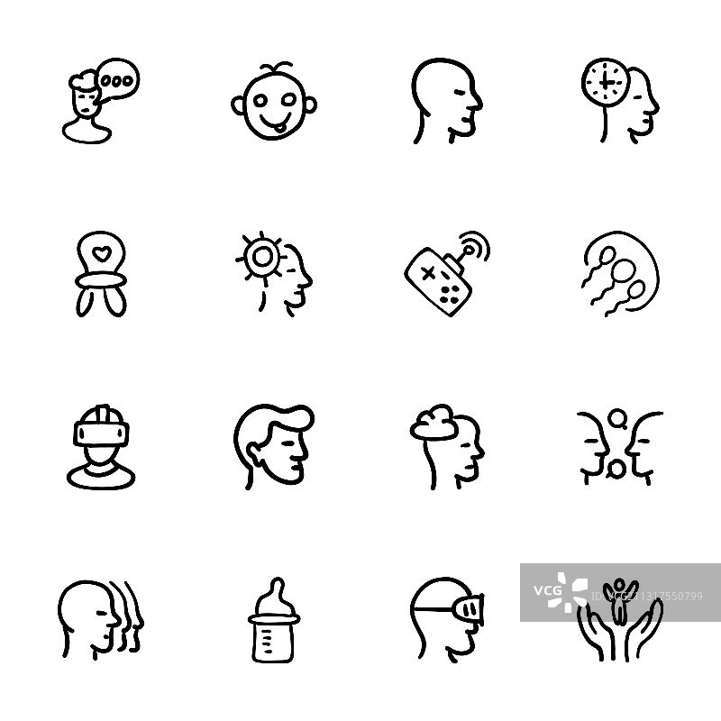 手绘图标图片素材