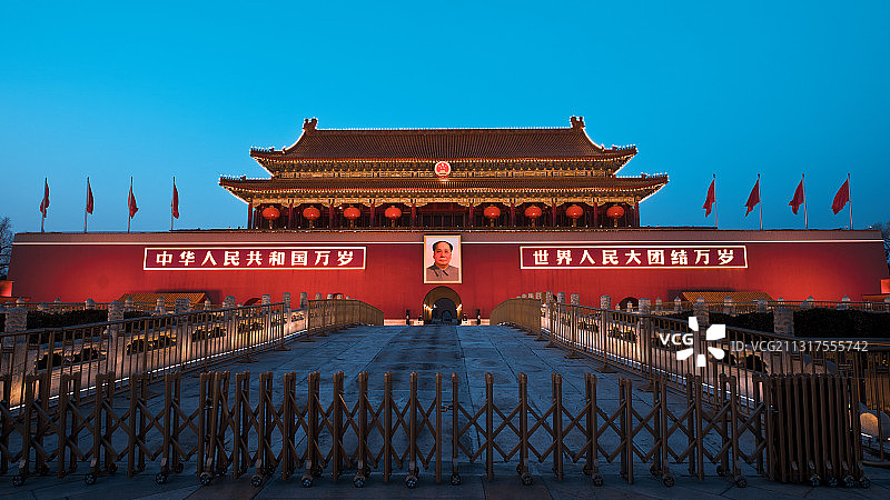 大年二十九的天安门图片素材