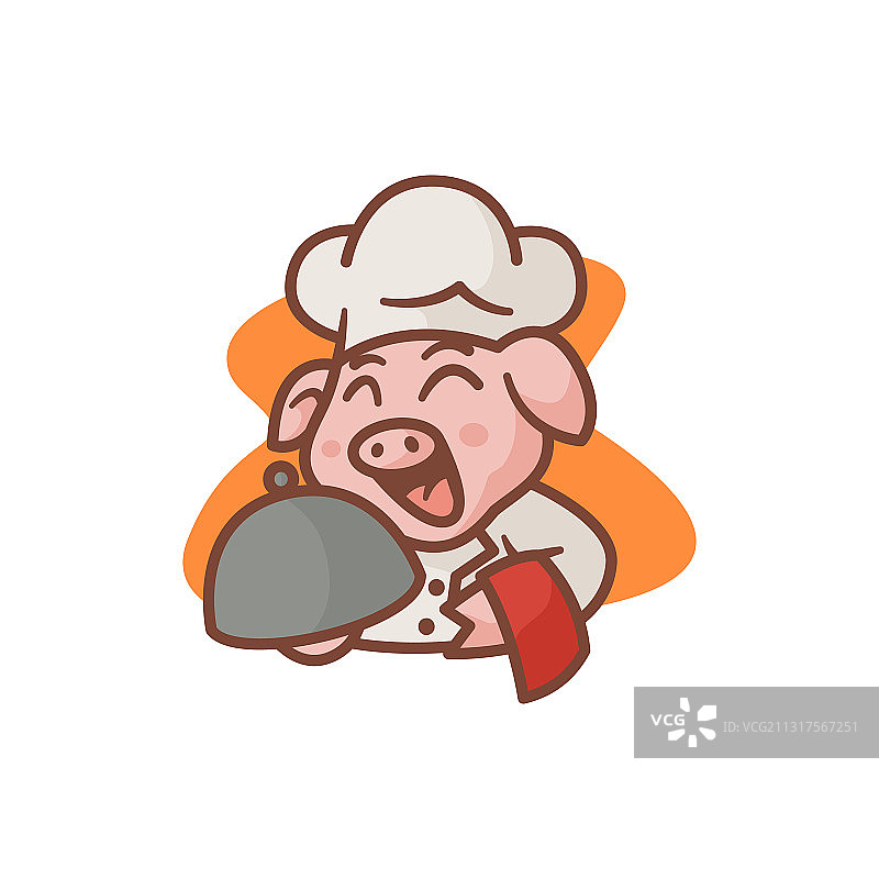 厨师猪吉祥物图片素材
