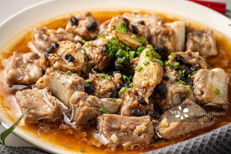 豆豉蒸排骨图片素材