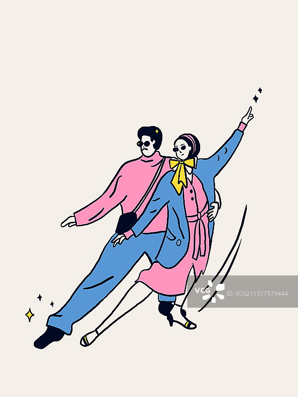 搞怪情侣图片素材