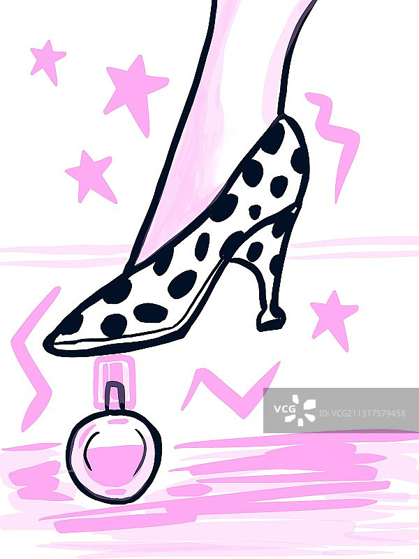 她经济-粉红图片素材