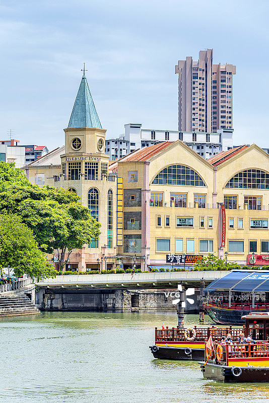 新加坡河克拉码头图片素材