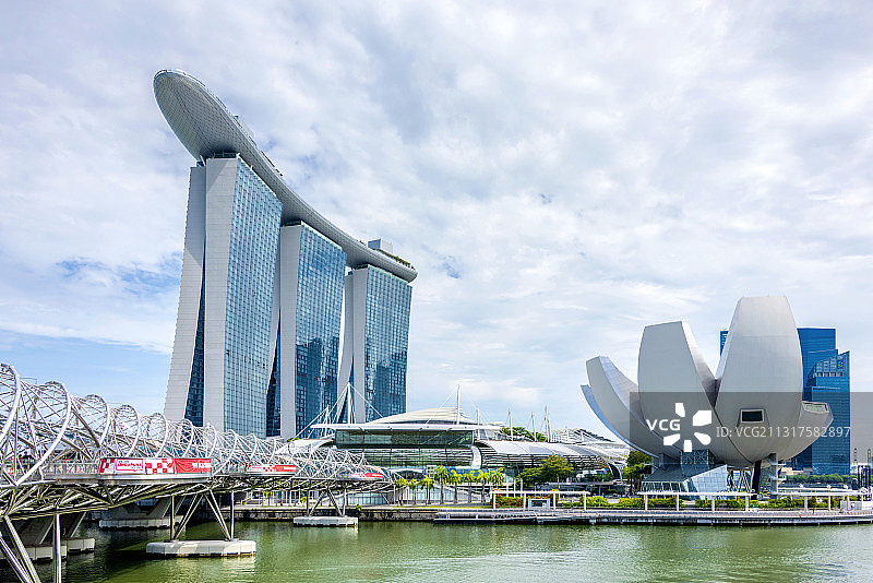 狮城新加坡标志建筑金潲酒店图片素材