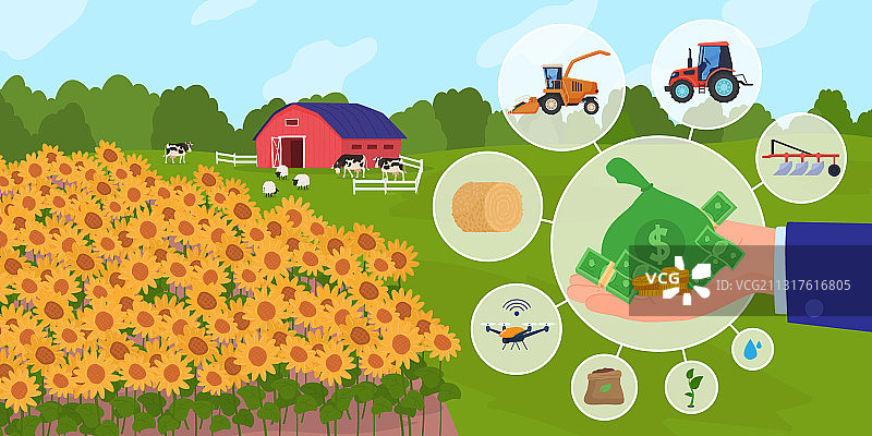 农业企业金融支持图片素材