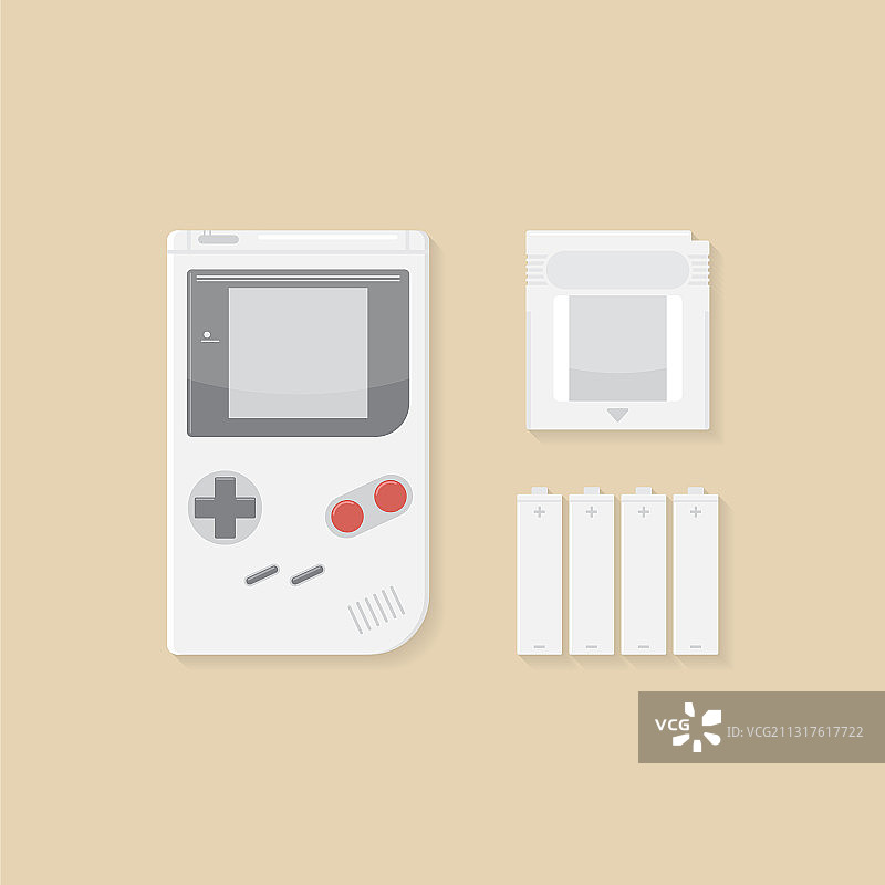 经典GameBoy游戏机图标图片素材