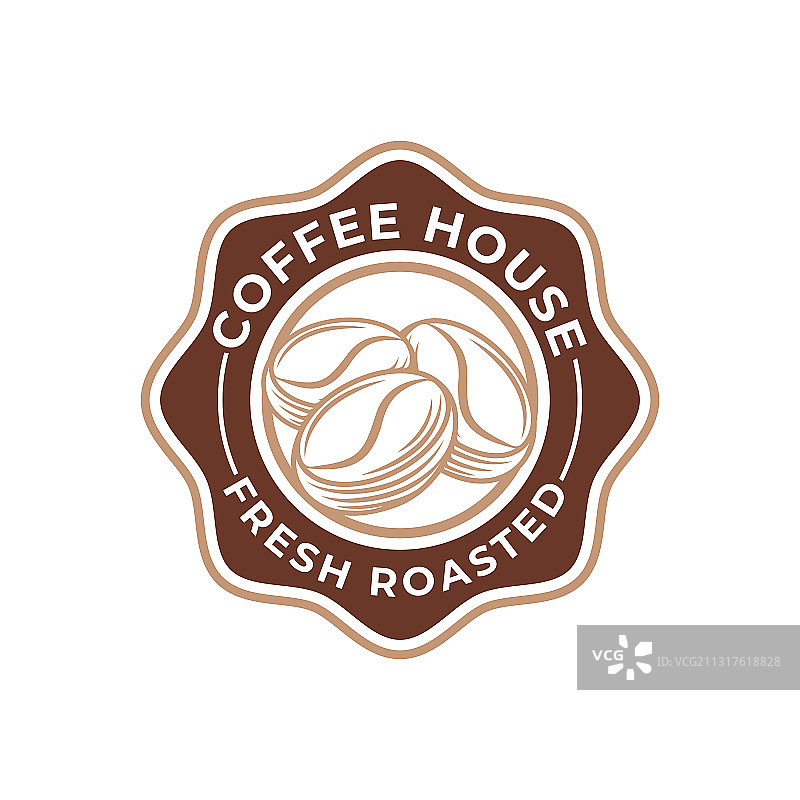复古咖啡Logo设计图片素材