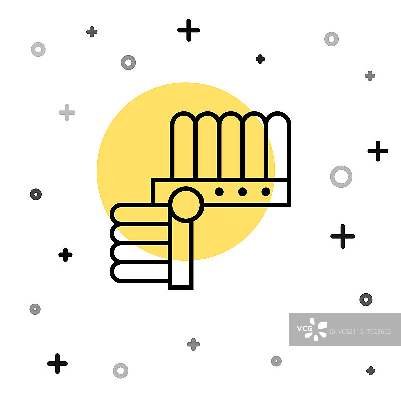 黑色线条印第安羽毛头饰图标图片素材